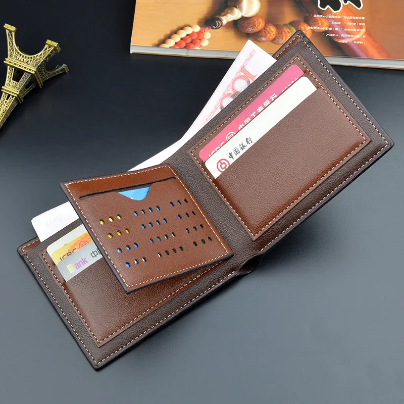 Новинка 2020 мужские кошельки модные из искусственной кожи роскошные короткие