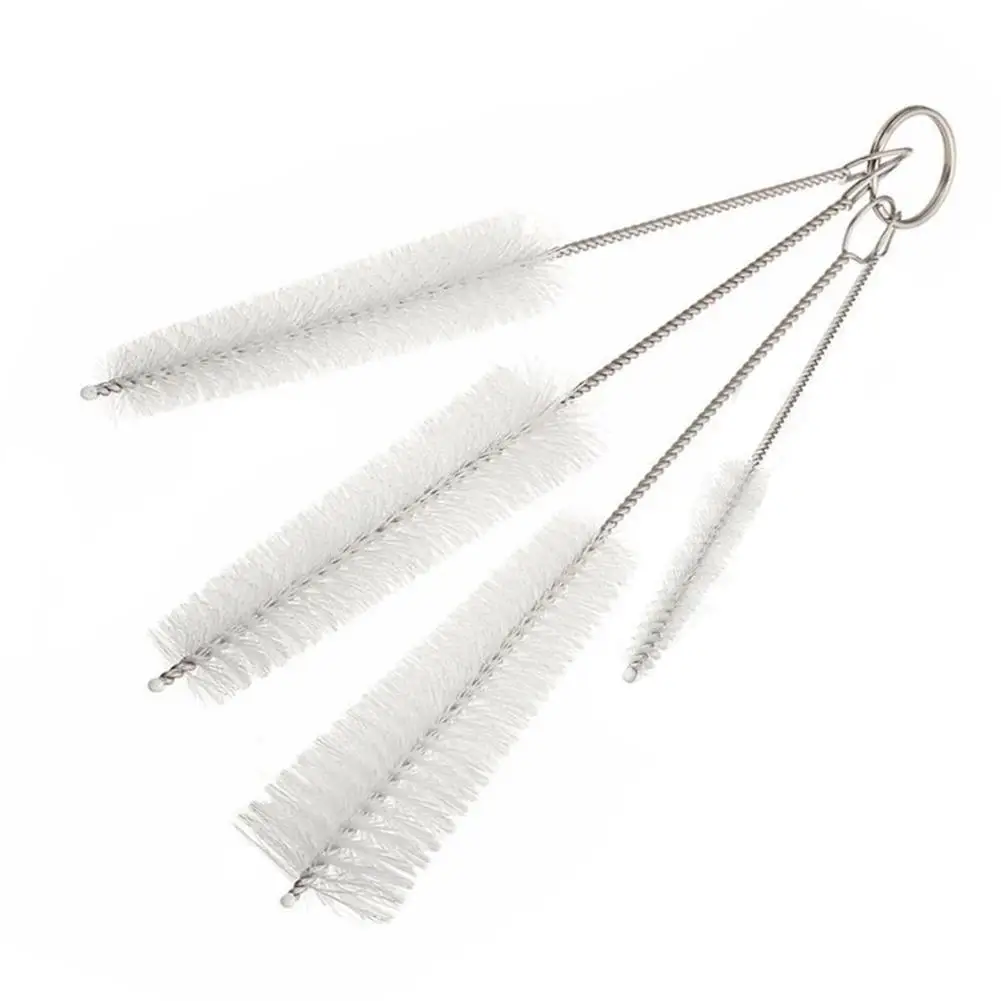 

4Pcs/Set Stainless Steel Spout Bottle Cup Nozzle Kitchen Cleaning Brush Tool