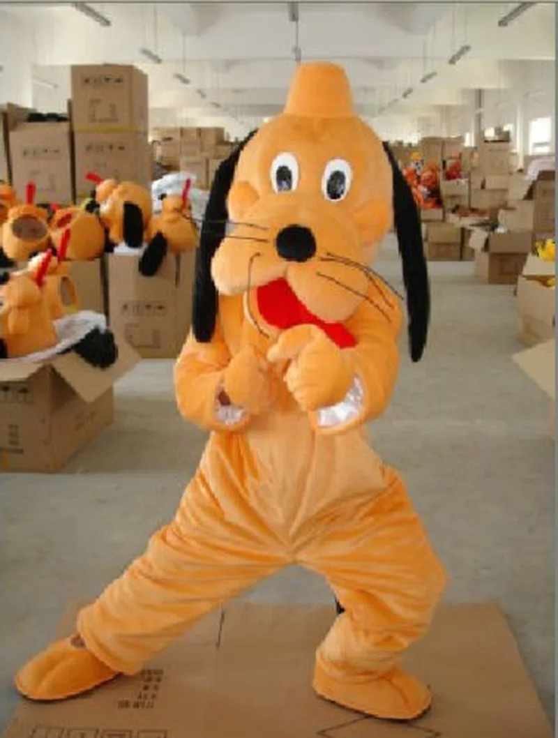 Disfraz de Mascota de tamaño adulto, traje de Mascota de perro marrón para fiesta de Cumpleaños de Niños, vestido de cosplay de personaje de dibujos animados de carnaval, regalo, novedad