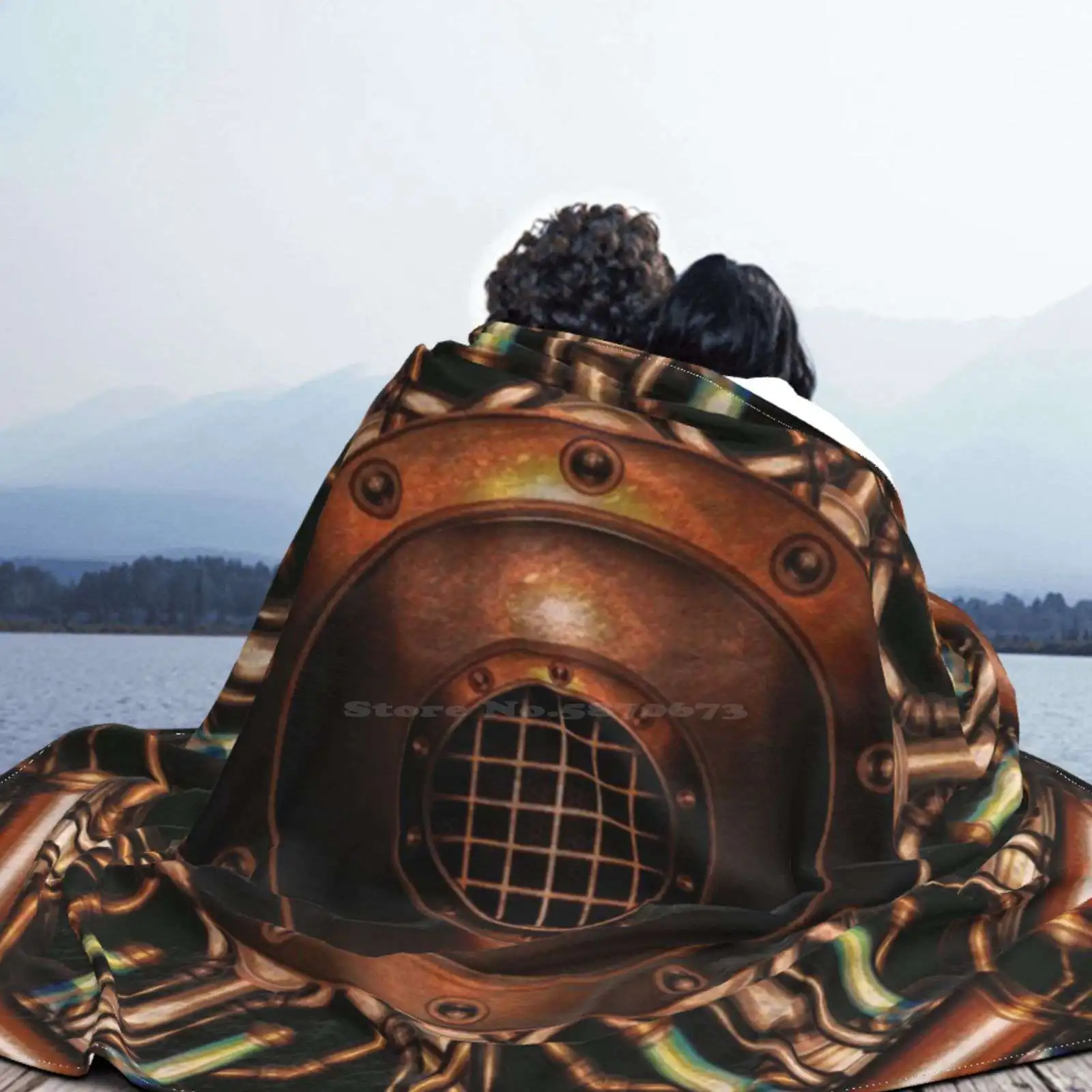 Manta de franela suave y fina con dise&ntilde;o creativo, Mandala m&iacute;stico, Steampunk, Punk, Illustratorg Steam Tesla-5