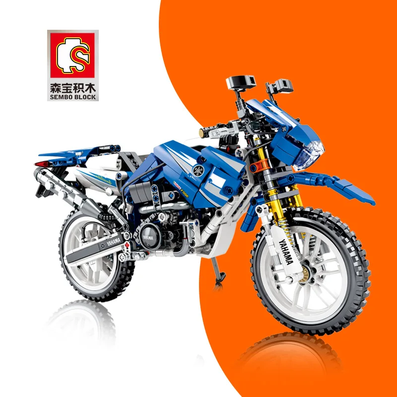 

SEMBO 799pcs High-Tech Motorcycle Building Blocks Moto Speed Racing Car City Vehicle MOC Motorbike Bricks Kits Toys for Children