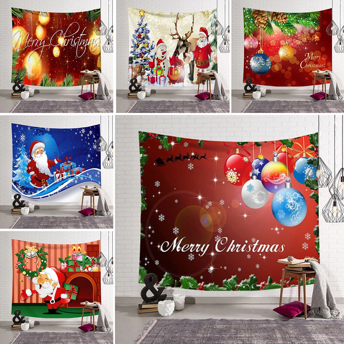 

Gift Blanket 130*150 Printed Christmas 150*130cm Tapestry Snowman Reindeer