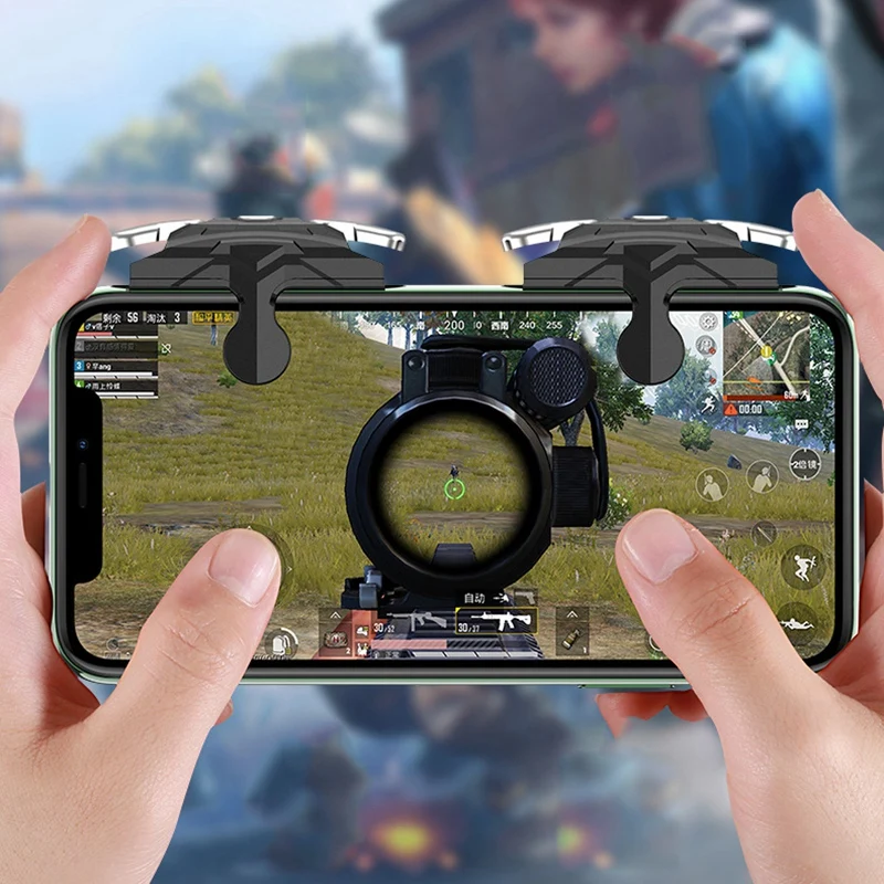 Мобильный кнопочный игровой мобильный контроллер Быстрый металлический для PUBG |