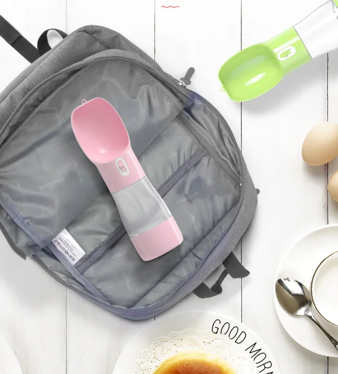 Портативная бутылка для воды для домашнего животного Pet Dog с миской для кормления собак и кошек для кормления щенков во время прогулок на открытом воздухе и путешествий.