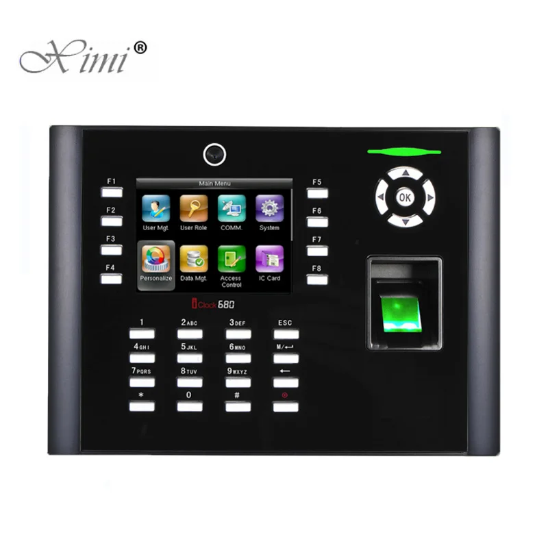 Биометрическая посещаемость времени с WIFI разъемом система контроля доступа