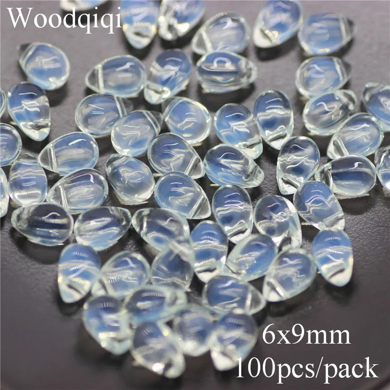 Лампворк в виде капель воды разные градиентные цветные стеклянные бусины для