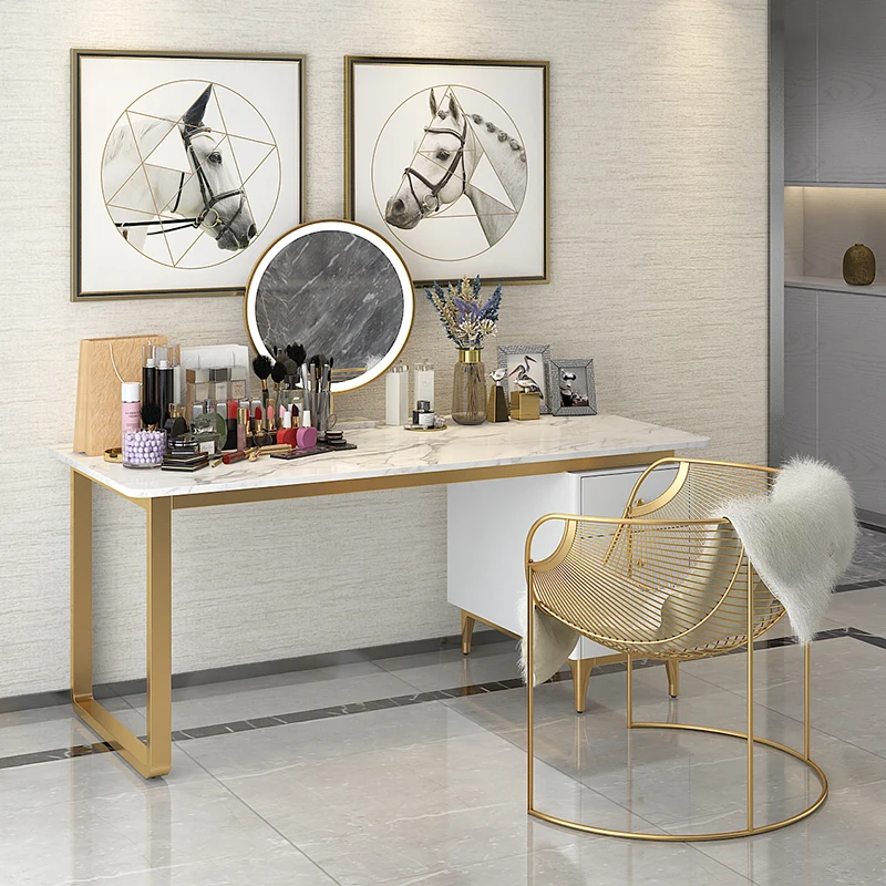 Скандинавский мраморный компьютерный стол письменный домашний простой