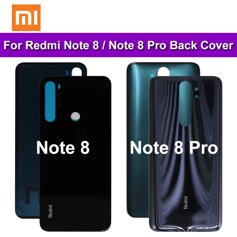 Для Xiaomi Redmi Note 8 Pro 3D стеклянная задняя крышка аккумулятора чехол запасные части