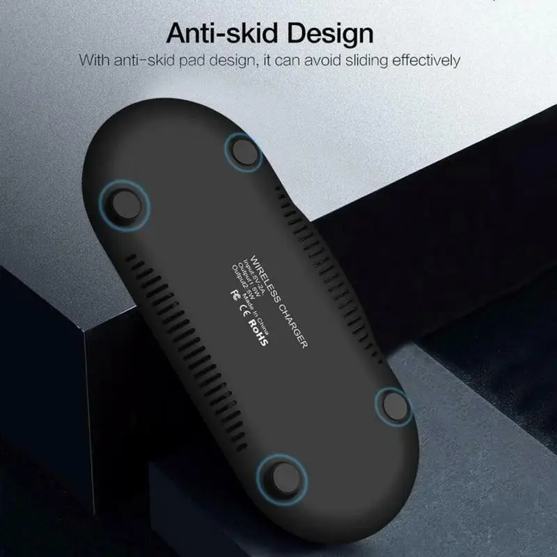 15w double qi wireless charger pad for iphone 13 12 11 xs xr x 8 airpods pro samsung s21 s20 15w dual fast charging dock station free global shipping