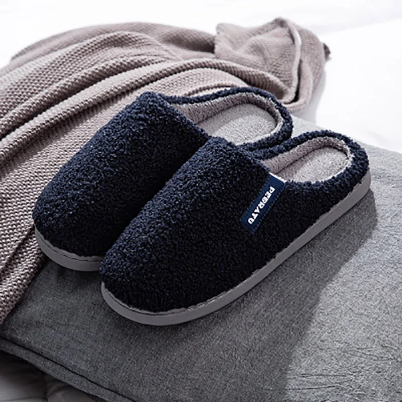 Новинка 2020 года Хлопковые тапочки Мужская зимняя бархатная Домашняя мужская