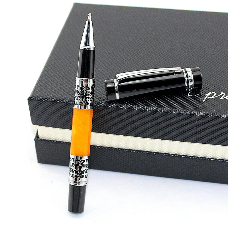 Высококачественная роликовая шариковая ручка красивая черная для письма с