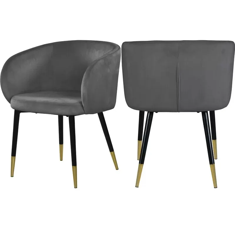 

Nordic Обеденная Мебель для ресторана металлическая в современном стиле, бархатные обеденные стулья с мягкой обивкой