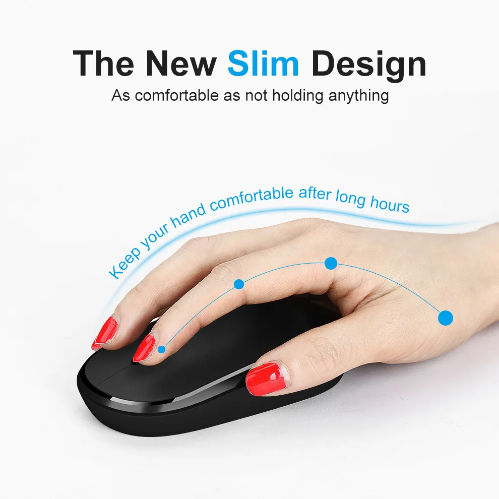 Беспроводная Bluetooth-мышь 4 кнопки 2 ГГц с USB-приемником | Компьютеры и офис