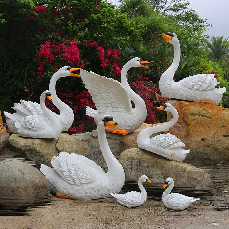 Садовая скульптура для двора искусственное украшение рыбного пруда садовое