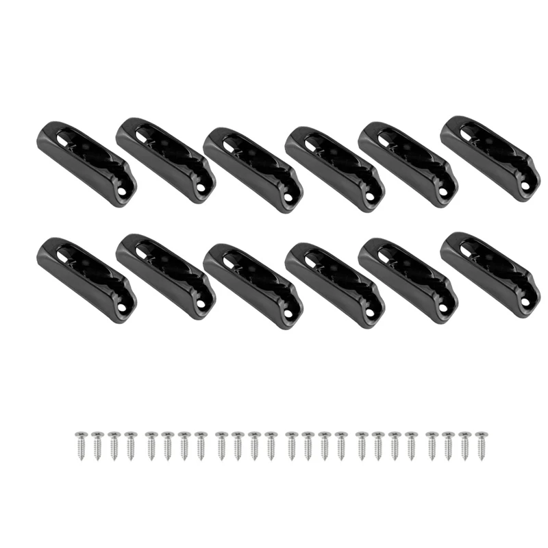 

12 шт. нейлоновые натяжители для шнура с самоблокировкой, натяжитель шнура для безопасности на открытом воздухе, аксессуары для каноэ, Каяка,...