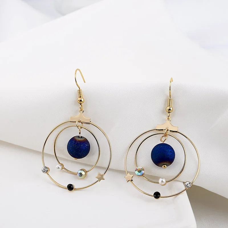 Лидер продаж новые модные большие круглые серьги подвески Sansummer в стиле бохо с