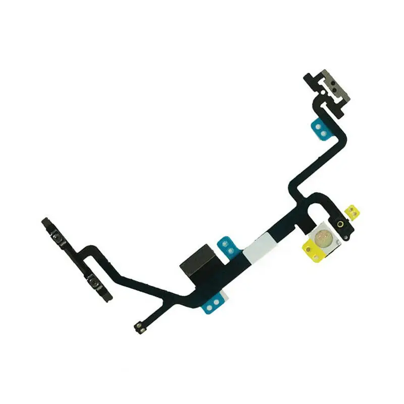 10 шт./лот гибкий кабель с кнопкой включения/выключения громкости для Apple iPhone 6S/7/7