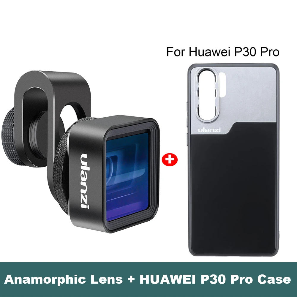 W Huawei P30 pro Ulanzi анаморфный объектив для iPhone 11 Pro 1.33X широкоэкранный видео широкоформатный Slr фильм видеомейкер Универсальный телефон объектив - Цвет: W Huawei P30 pro