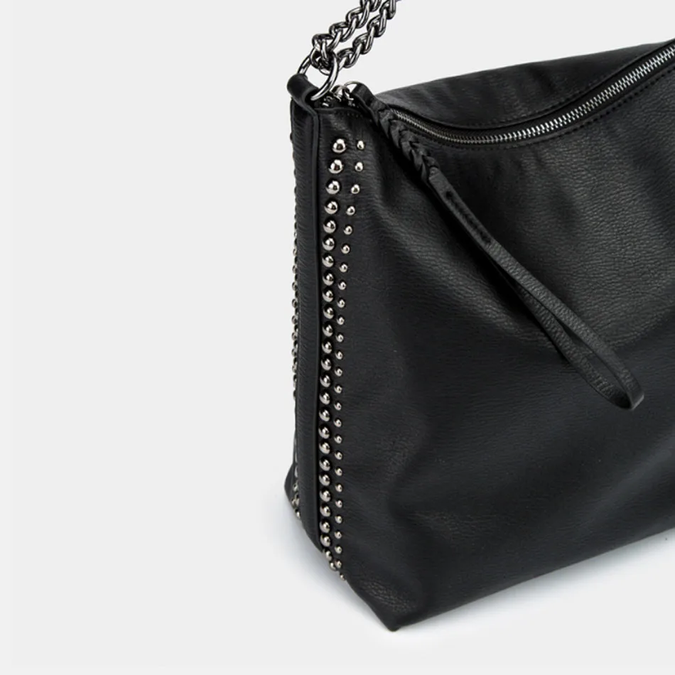 

SUNNY BEACH Chain Decoration Single Shoulder Bag Fashion Women Handbag Shoulder Bags Rivet Leisure Bag For Women 2020