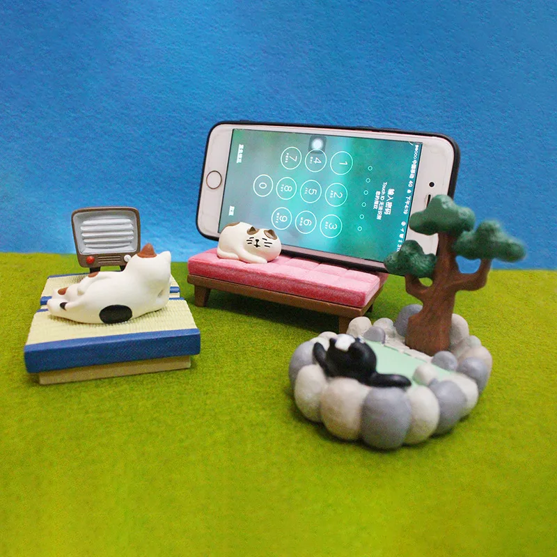 Держатель для мобильного телефона с кошкой настольный автомобильный держатель