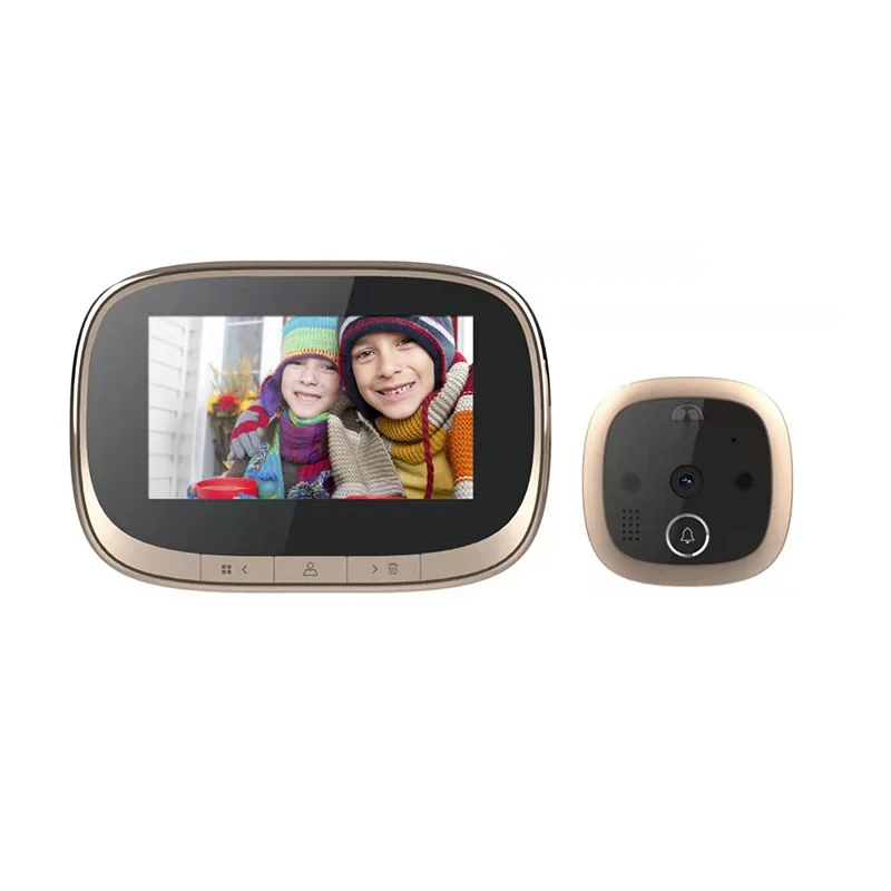 ЖК экран 4 3 "HD 1080P цветной видеодомофон цифровой домофон умный дверной глазок