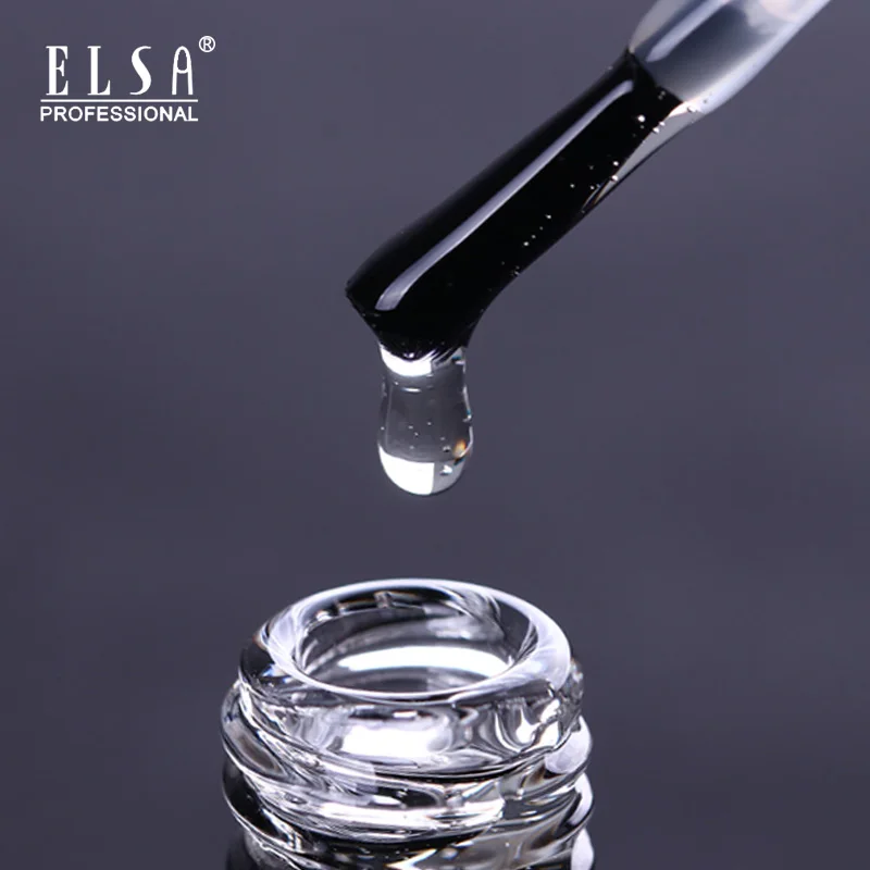 ELSA 15 мл основа для ногтей и верхнее покрытие УФ-светодиодный замачиваемый сверху
