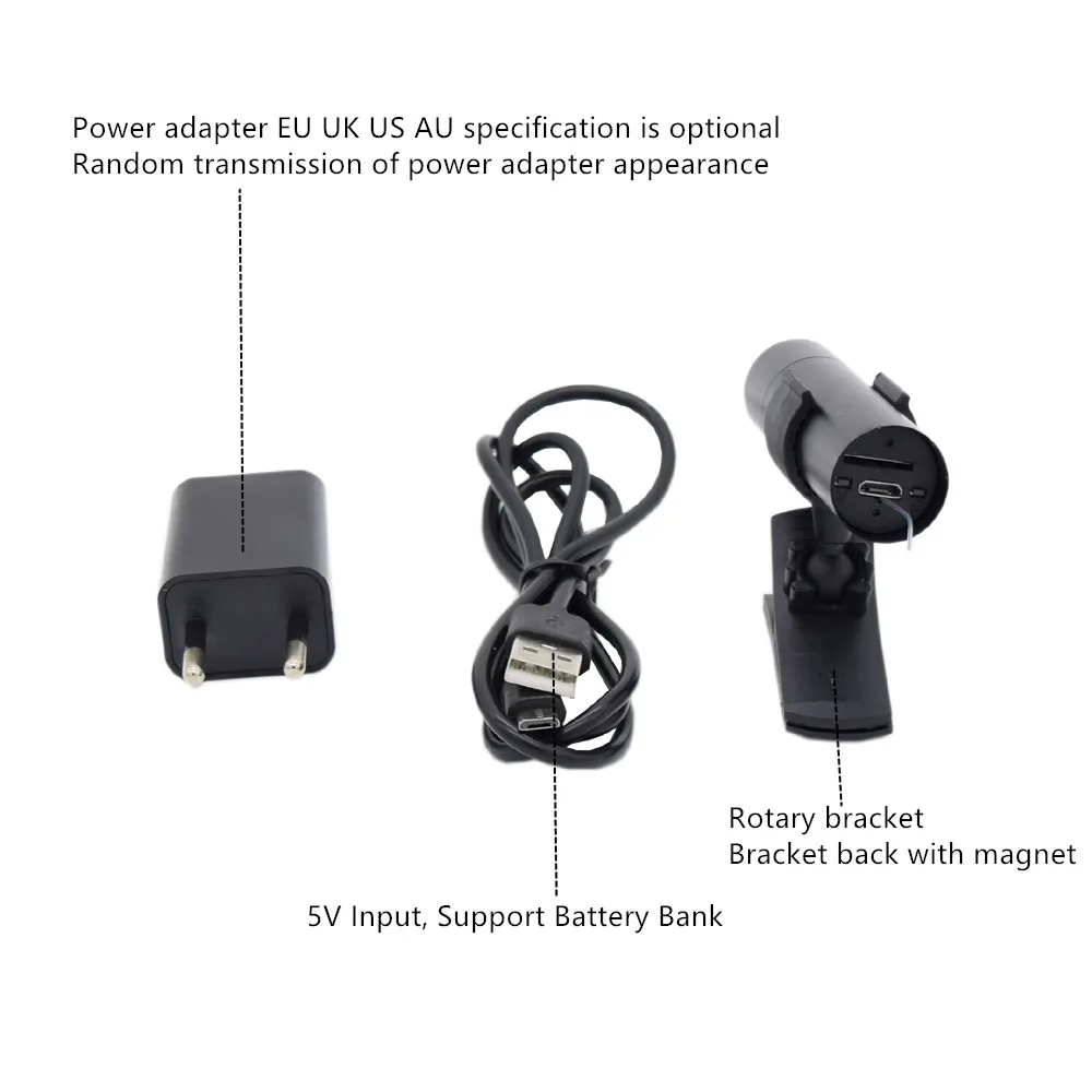 Цилиндрическая IP камера видеонаблюдения с разъемом для SD карты 5 В 1080P|Камеры