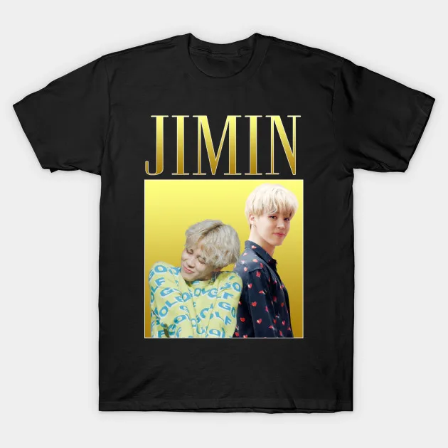 Мужская футболка Jimin(2) Футболка для женщин и мужчин|Мужские футболки| |