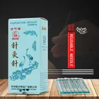 200 шт. одноразовые Серебряная акупунктурные иглы с рукояткой все размеры красоты иглы стерильные иглы для иглотерапии оптовая продажа