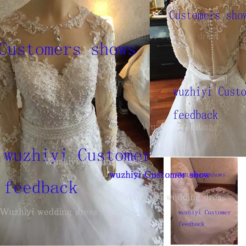 Wuzhiyi качество Vestido De Noiva свадебное платье с коротким рукавом винтажное кружевное свадебное платье с жемчугом для свадьбы trouwjurk
