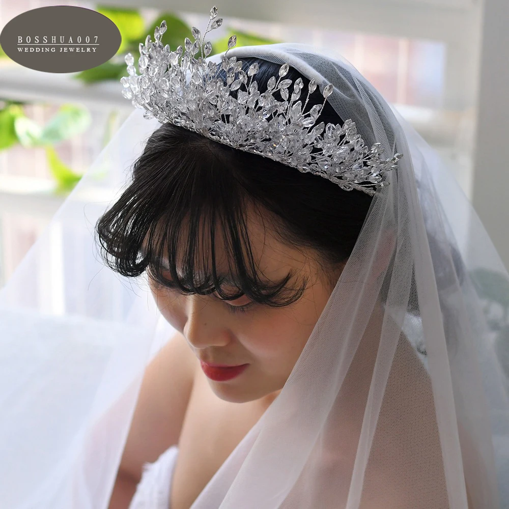 

Bridal head flower crystal crown for wedding jewelry
