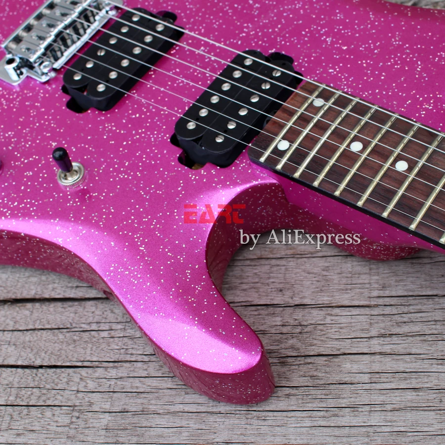 Eart фабрика custom shop Новинка JP60L металлическая фиолетовая 6 струнная электрогитара