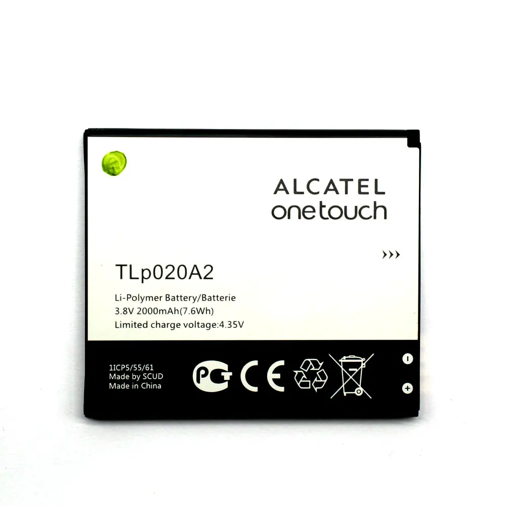 Аккумулятор 2000 мАч TLp020A2 для Alcatel OneTouch Pop Star LTE A845L / POP S3 5050A 5050Y 5050X 5065D TCL J738M J736L D920 J730U