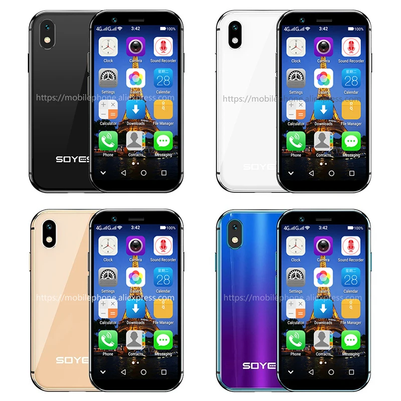 SOYES XS/X/7 S/6 S 4G Android смартфон четырехъядерный Dual Sim Wifi разблокировка лица ID мини мобильный телефон Google play Store Бесплатный чехол