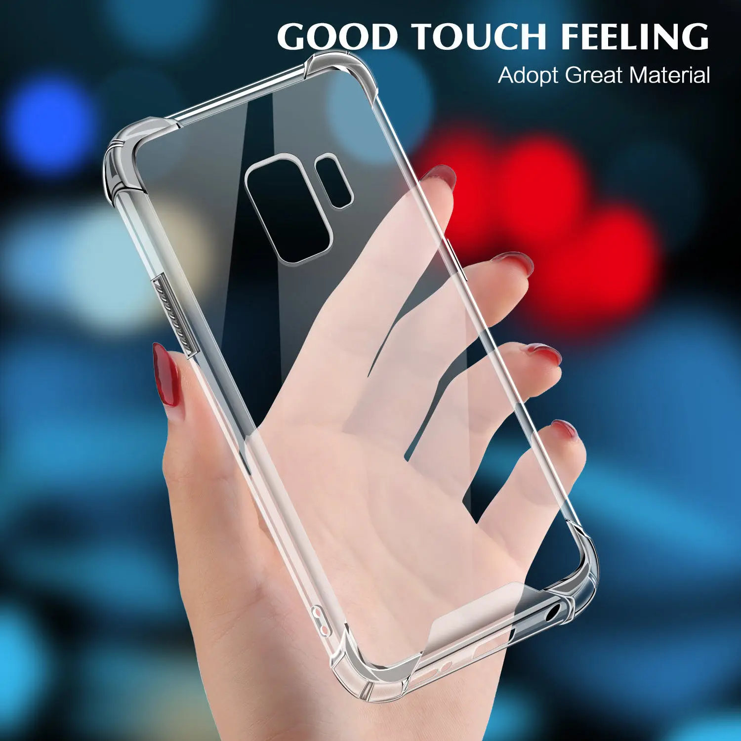 

For Samsung Galaxy Note 8 Note 9 S8 S9 Plus Shockproof Hybrid TPU Clear Hard Case Cover