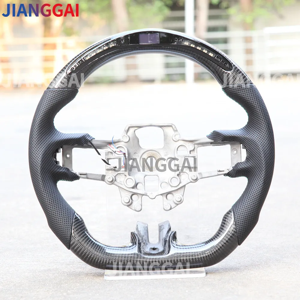Светодиодное Автомобильное рулевое колесо 100% углеродное волокно