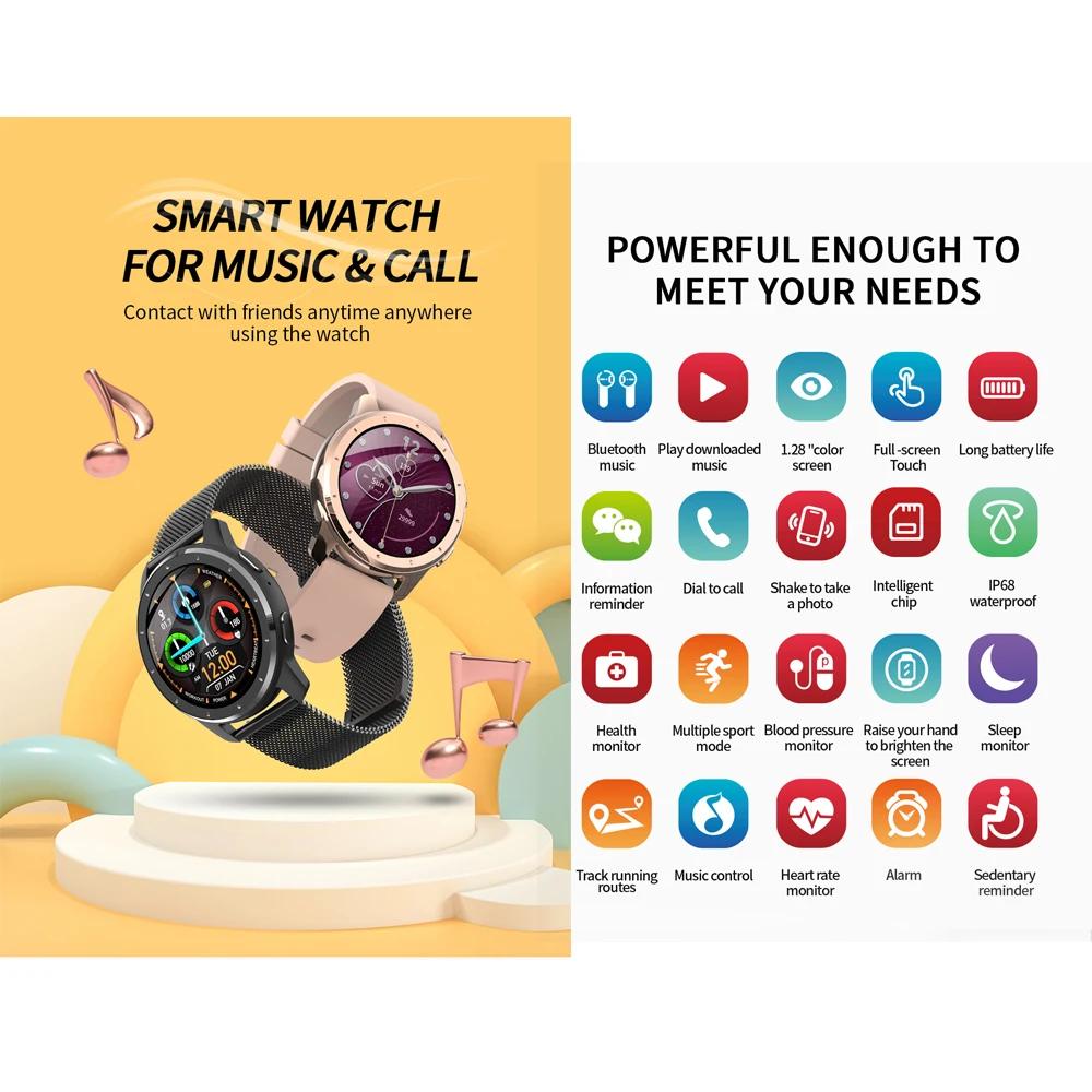 

2020 Liberal Bluetooth Calls Smart Watch Waterproof Men Women Smartwatch Sport Fitness Bracelet For Android Apple Huawei Honor