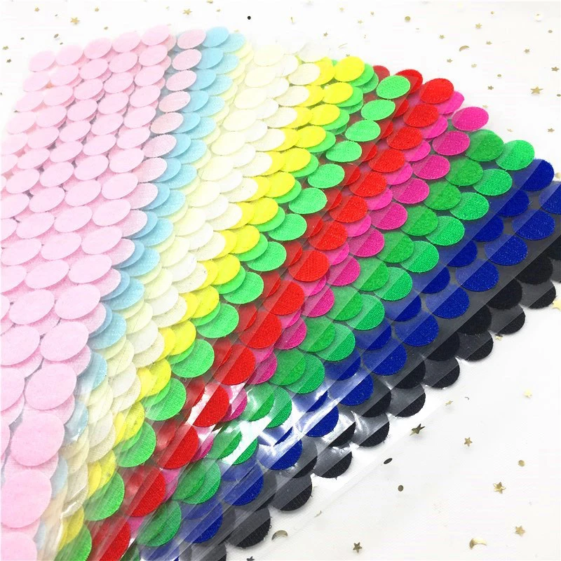 

20mm Velcros Adhesive Self Adhesive Fastener Tape Hooks and Loops Tapes Dots Sticker Velcros Nylon Home Klitterband Glue