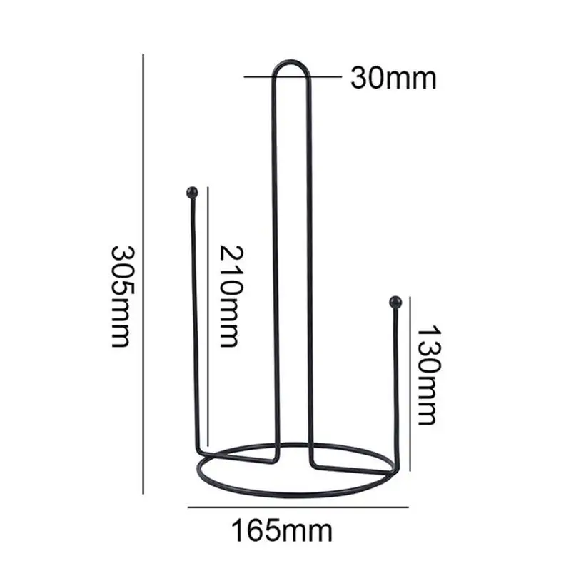 

Kitchen Vertical Paper Towel Rack Shelf Lazy Roll Paper Holder Cling Film Paper Towel Storage Rack