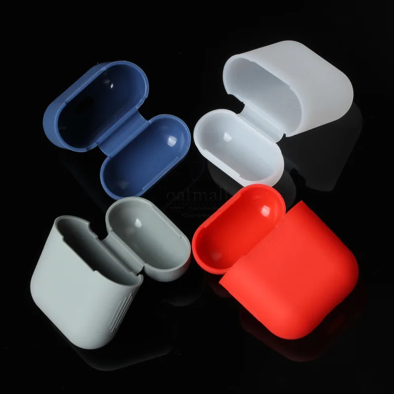Для AirPods 2 зарядный чехол матовый Мягкий ТПУ силиконовый для Apple airpods наушников