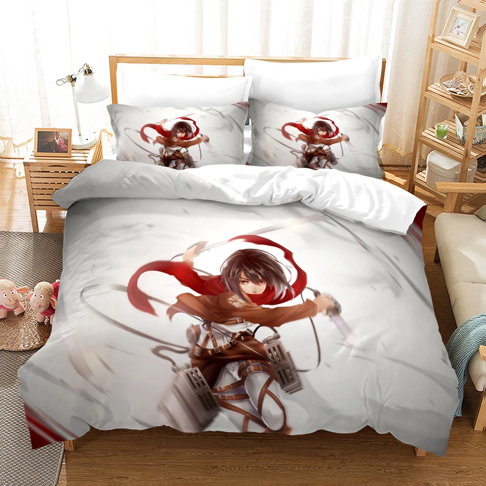 Набор постельного белья Janpan Attack on Titan пододеяльник покрывало аниме набор для