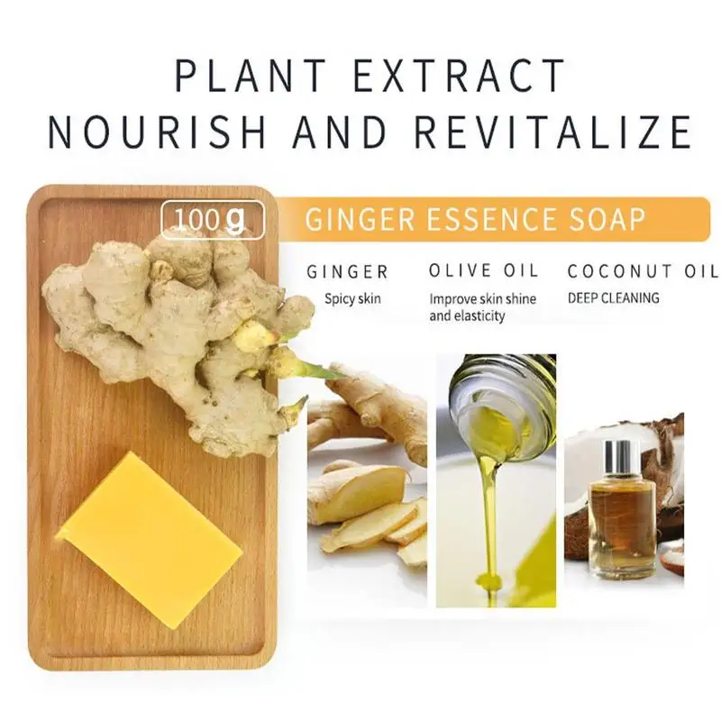 

Turmeric Soap Herbal Natural Scrub Cleaning Nourishing Soap Acne Oil-Control Face Skin Whitening Removal Treatment Mite Car W3J1