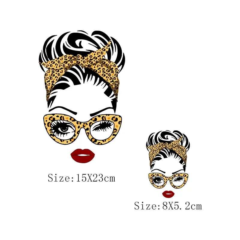 Леопардовые женские термонаклейки на одежду модные нашивки для девушек сделай