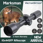 Прицел для винтовки Vector Optics Marksman 10x44, тактический фокус 10 ярдов, 110 мил, подходит для настоящего огнестрельного оружия 308win и пневматического пистолета