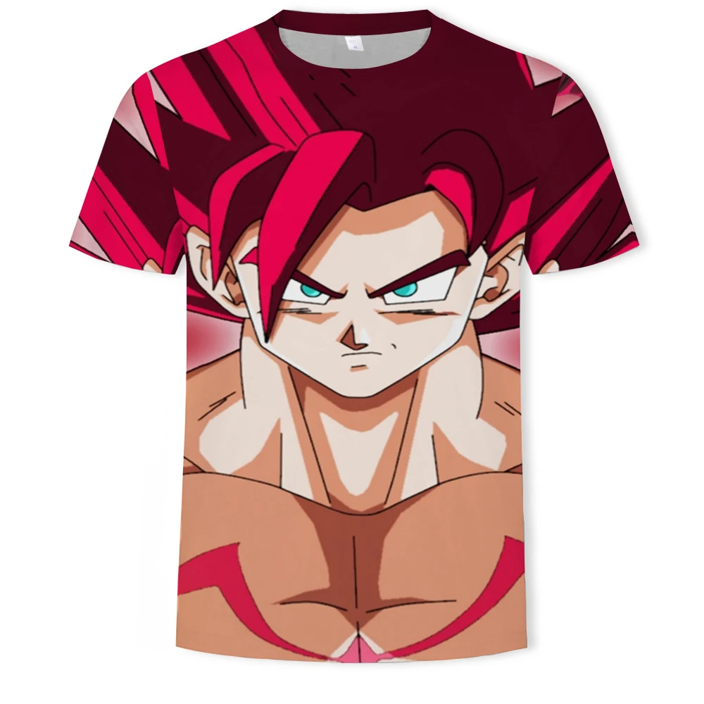

New Fashion Anime Cartoon 3D Printed T-shirt Short Sleeve O-neck T-shirt Summer Saiyan Vegeta Harajuku Street Wear TShirt