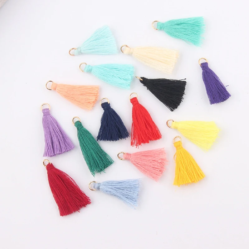 20 шт./лот 3 см хлопковая небольшая бахрома с кисточками отделка для шитья штор