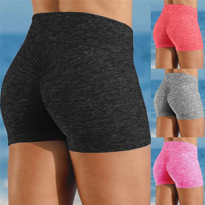 

2020 High Quality Breathable Women's High Waist Sports Short Workout Running Fitness Female Shorts Gym Leggings
