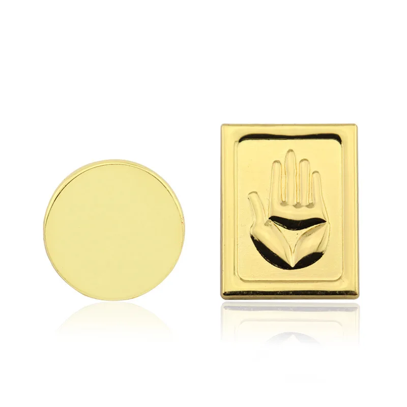 Золотая брошь в стиле аниме Невероятные приключения Джоджо креативная заколка с