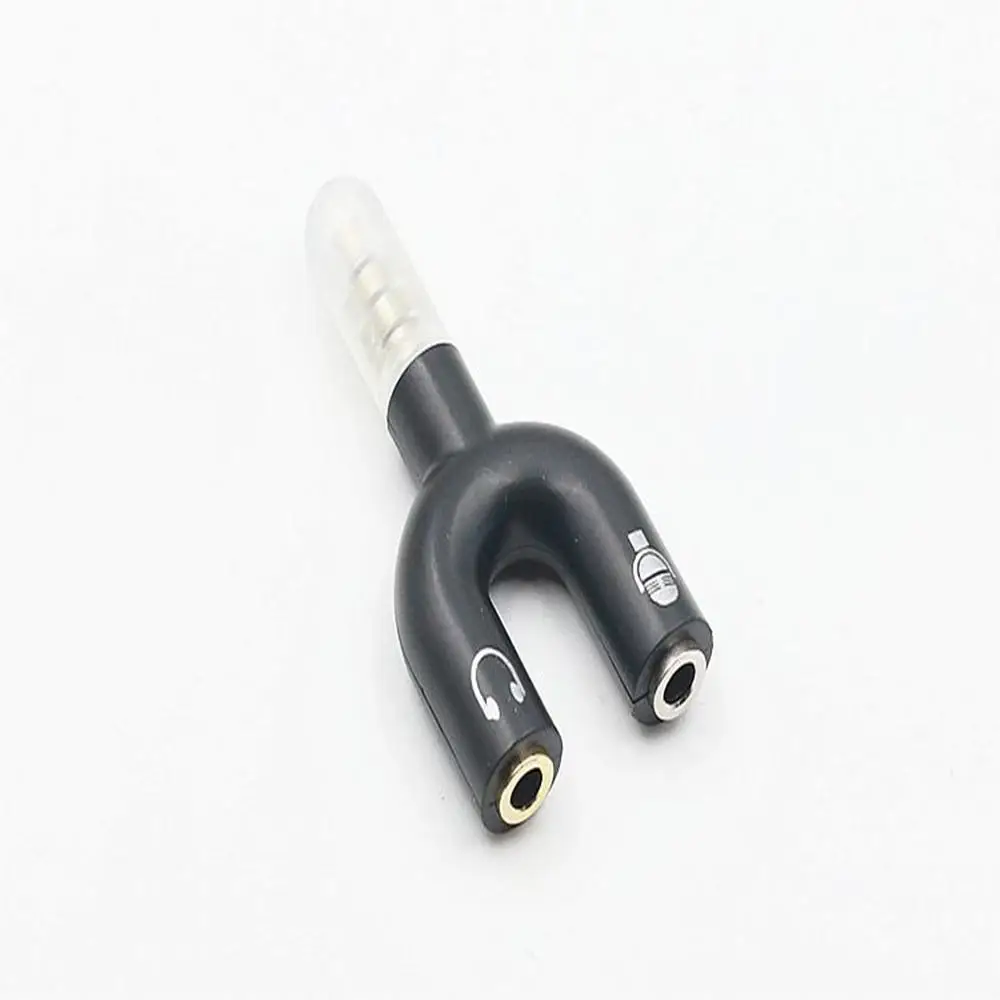 U адаптер двойной разъем 3 5 мм для наушников аудио сплиттер кабелей микрофон 2 в 1