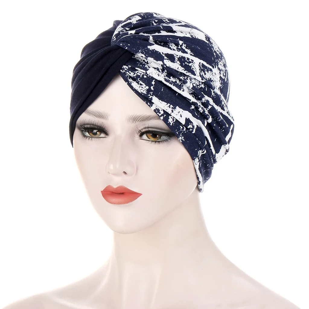 

Fashion muslim print turban caps for women islamic inner hijab bonnet Arab wrap head scarf turban femme musulman turbante mujer